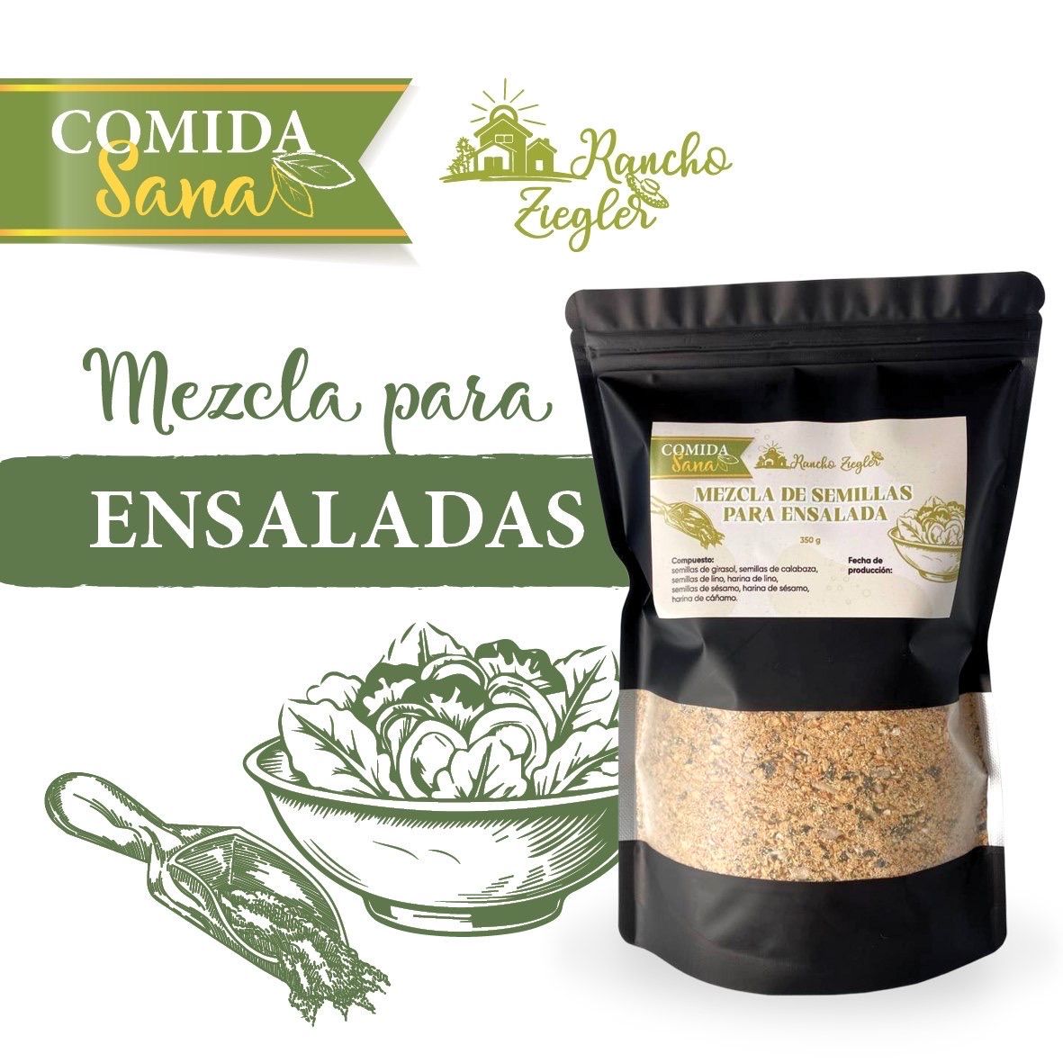 Mezcla de semillas para ensalada 350 gr  | Imagen 1